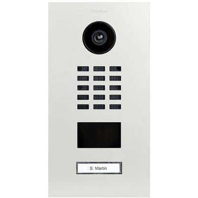DoorBird D2101V domové IP / video telefón LAN vonkajšia jednotka  nerezová oceľ, RAL 9010 (hodvábny mat)