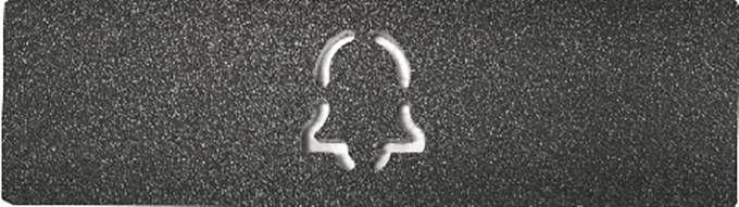Obrázok štylizovaného zvonového symbolu na štruktúrovanom sivom pozadí. Symbol pripomína funkcie oznámení.