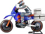 1: 4 RC motocykel elektrický dobrodružný bicykel RtR
