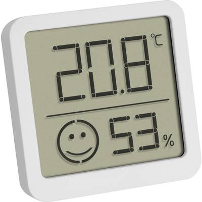 TFA Dostmann Digitales Thermo-Hygrometer mit Komfortzone teplomer a vlhkomer biela