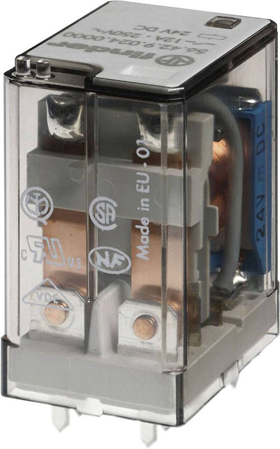 Finder 56.42.9.024.0000 Relè per PCB 24 V/DC 12 A 2 scambi 1 pz.