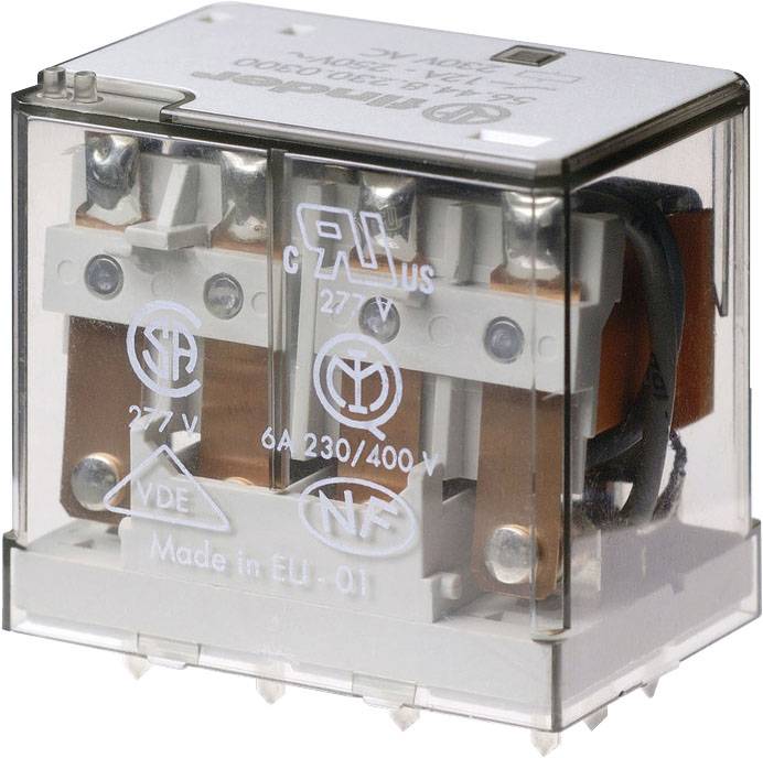 Finder 56.44.8.230.0000 Relè per PCB 230 V/AC 12 A 4 scambi 1 pz.