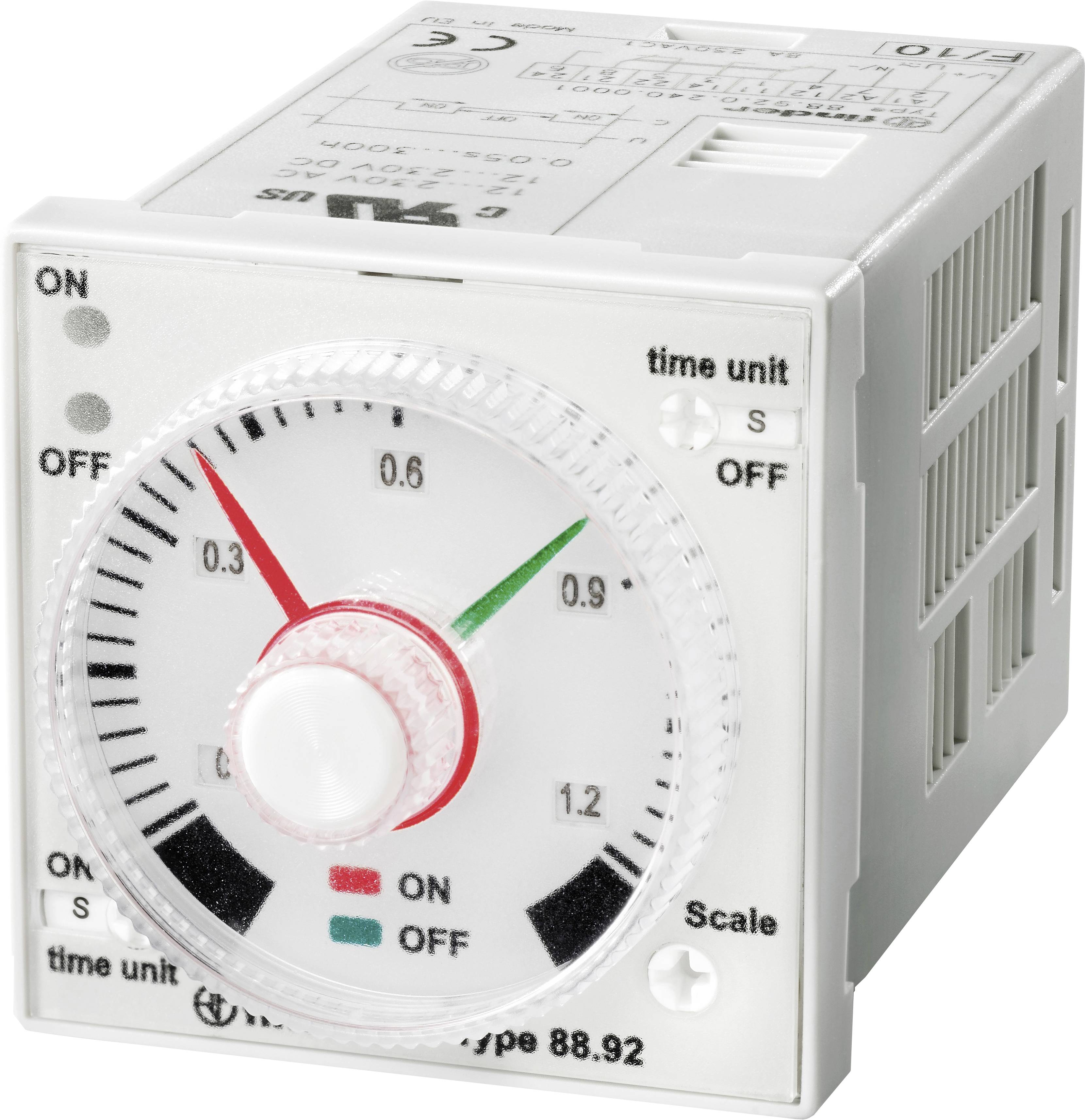 Finder 88.92.0.240.0001 88.92.0.240.0001 Relè temporizzato per montaggio frontale 1 pz. Intervallo di tempo: 1.2 - 1080000 s 2 scambi