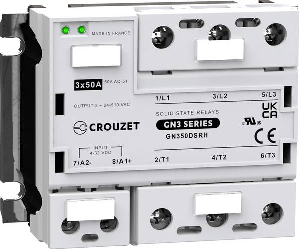 Crouzet polovodičové relé GN350DSRH 50 A Spínacie napätie (max.): 510 V/AC náhodný spínač 1 ks