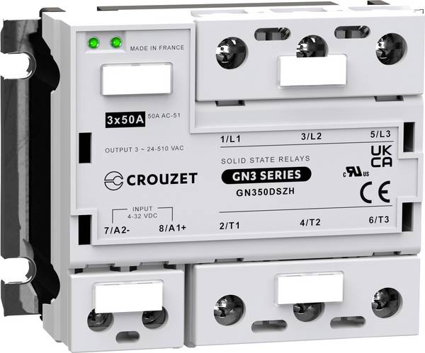 Crouzet polovodičové relé GN350DSZH 50 A Spínacie napätie (max.): 510 V/AC špeciálna prechodová nula 1 ks