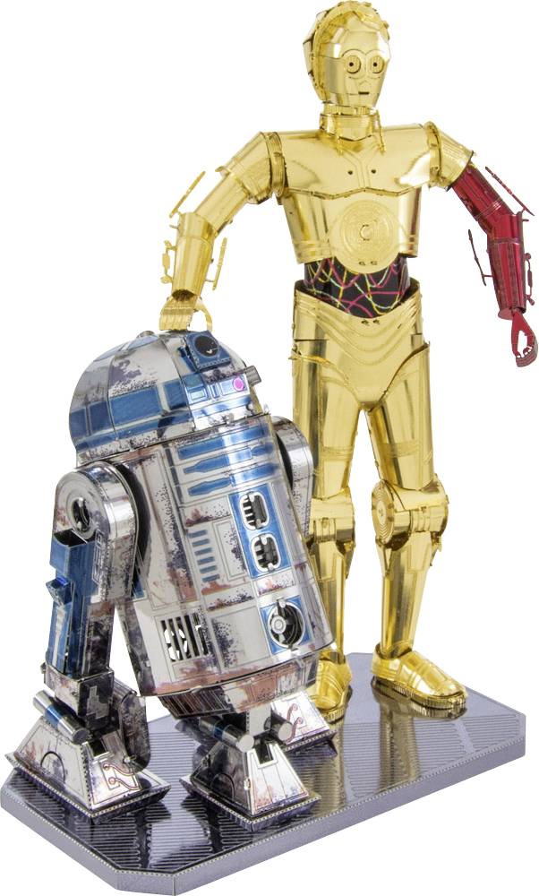 Metal Earth Star Wars Set C-3PO + R2D2 Kit di metallo
