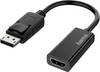 Hama 00200335 DisplayPort / HDMI adaptér [1x UK zástrčka - 1x zástrčka DisplayPort] čierna Slimline,