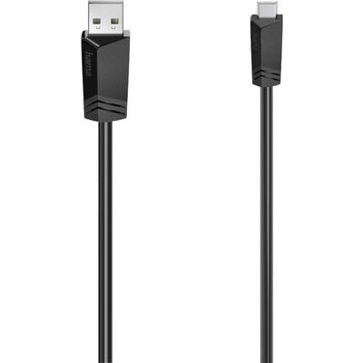 USB kábel s dvoma rôznymi konektormi: vľavo štandardný USB konektor a vpravo menší konektor, pravdepodobne USB-C.