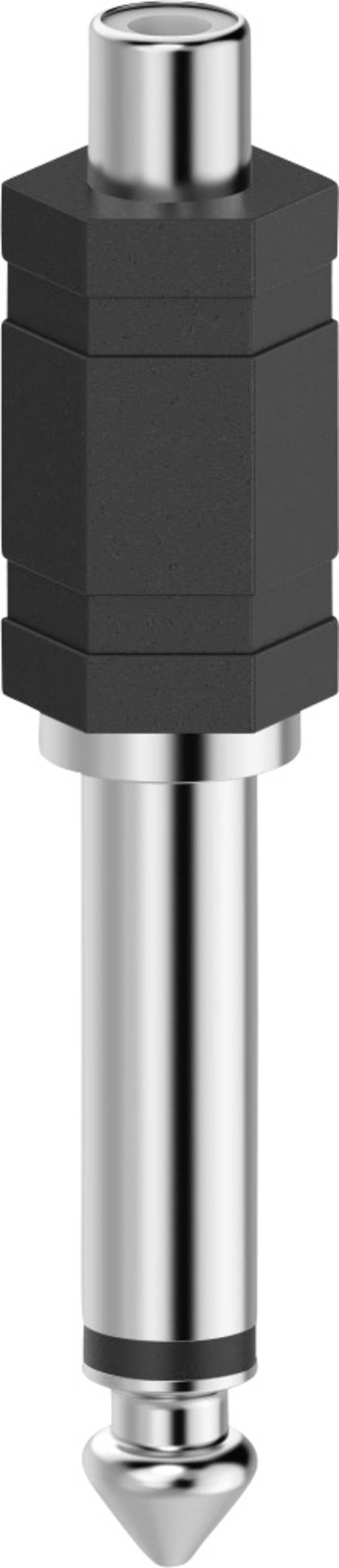 Hama  cinch / jack audio adaptér [1x cinch zásuvka - 1x jack zástrčka 6,35 mm] čierna