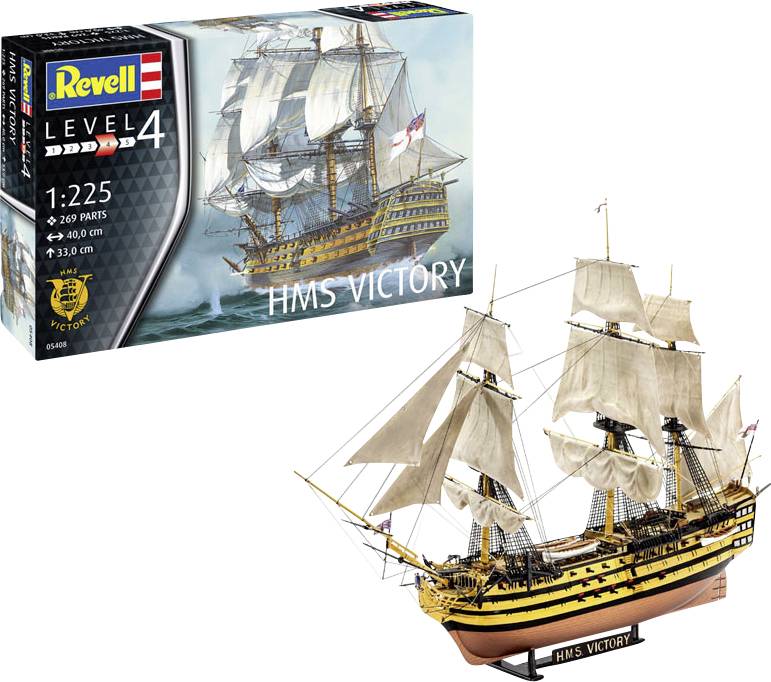 Nave in kit da costruire Revell 65408 RV Model Set HMS Victory 1:225