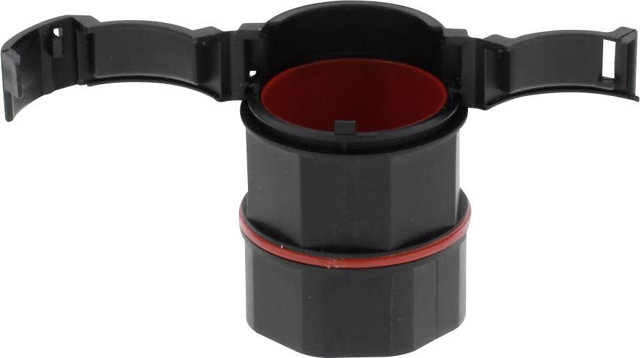 Wiska 10109742 EBFSI-17-25-BK Collegamento a vite Nero Piatto 1 pz.