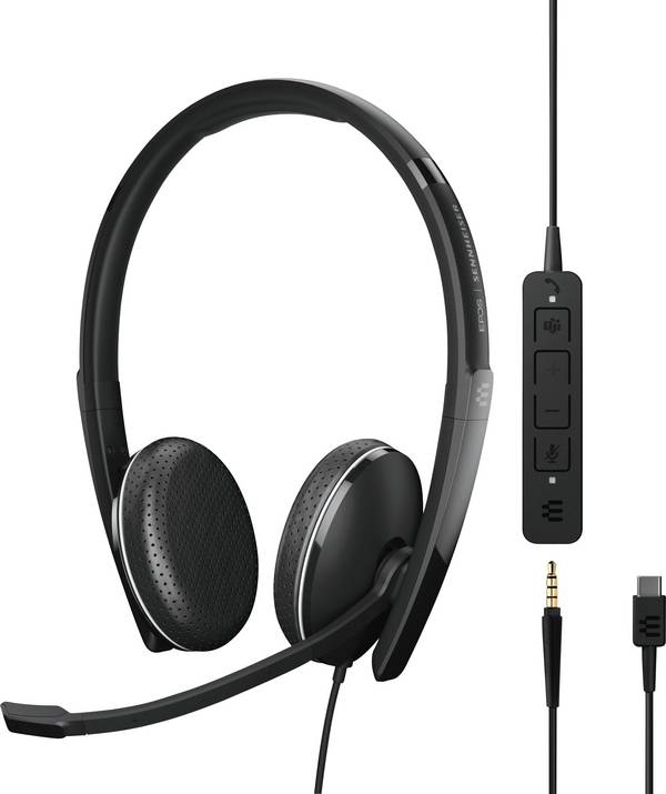 EPOS EPOS ADAPT 165T USB-C II - ADAPT 100 Series - Headset Headset otvorená (On Ear) káblové, 1000906, stereo, čierna, Potlačenie hluku