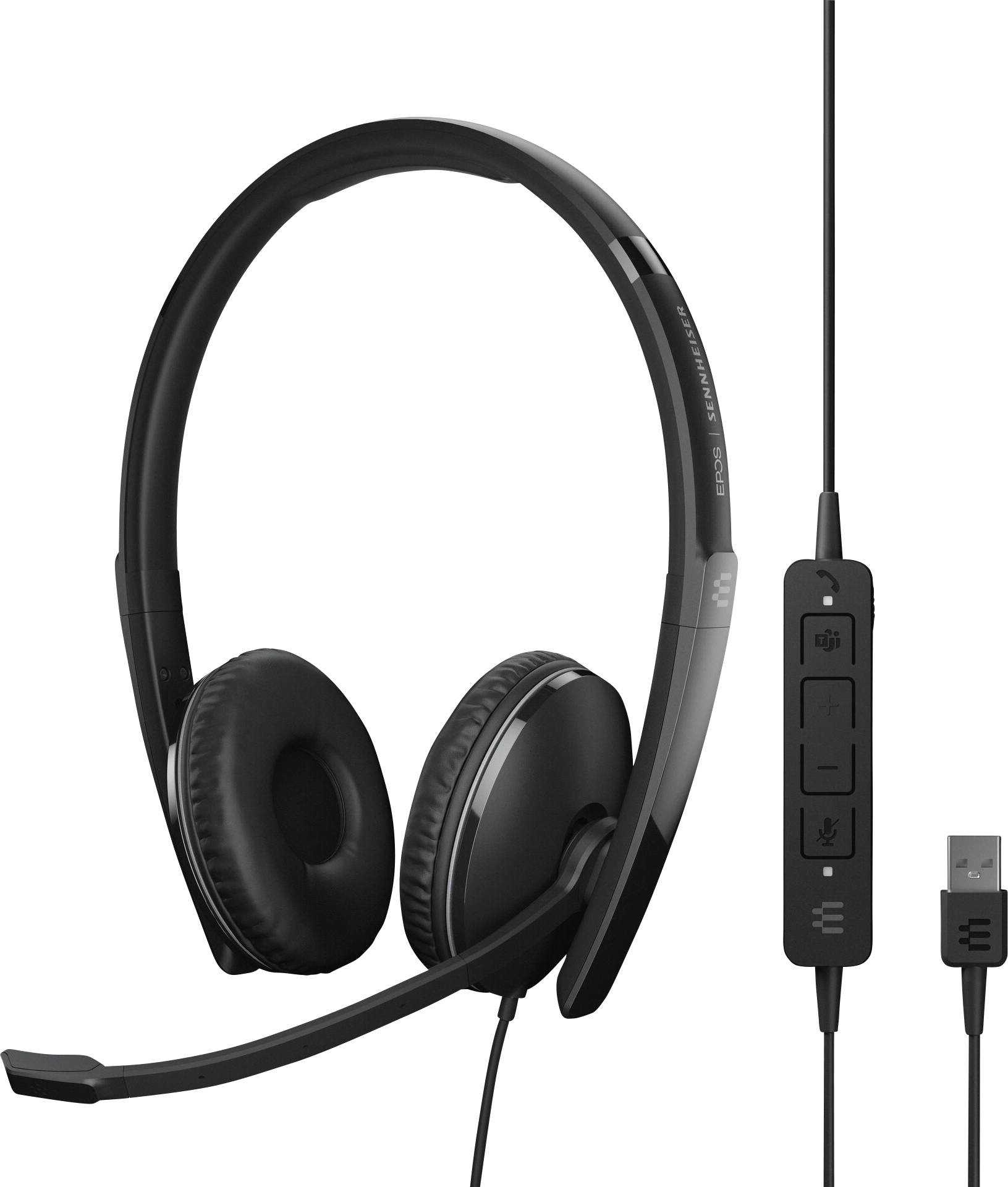 EPOS EPOS - SENNHEISER Headset otvorená (On Ear) káblové, 1000219, stereo, čierna, Potlačenie hluku