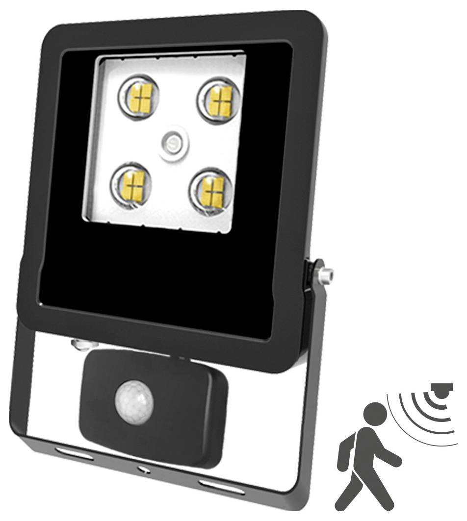 EVN LFE100940BM LFE100940BM LED svetlomety 10 W neutrálna biela-1