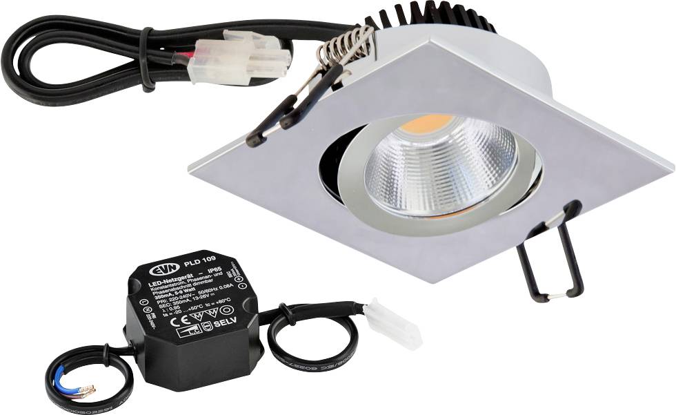 EVN PC24N91140 PC24N91140 LED-inbouwlamp LED LED vast ingebouwd 8.4 W Chroom
