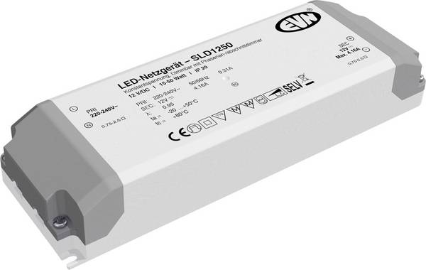 EVN SLD1250 napájací zdroj pre LED  konštantné napätie   12 V/DC stmievateľný