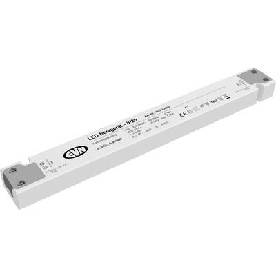 Biely LED zdroj prúdu označený „LED-Netzgerät - IP20" s technickými špecifikáciami vytlačenými na skrínke.
