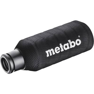 Prachový vak 'Metabo', čierny, valcovitého tvaru, s kovovým pripojením, slúži na zachytávanie prachu pri elektrických brúskach.