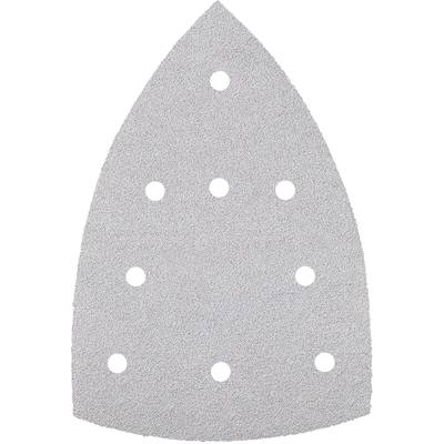 Trojuholníkový brúsny papier s ôsmimi pravidelne rozmiestnenými otvormi. Je vhodný pre delta brúsky a slúži na vyhladenie povrchov.