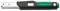 Momentový kľúč so stupnicou, ktorá zobrazuje krútiaci moment v Nm. Čierna rukoväť so zelenými akcentmi. Viditeľný názov značky 'STAHLWILLE'.
