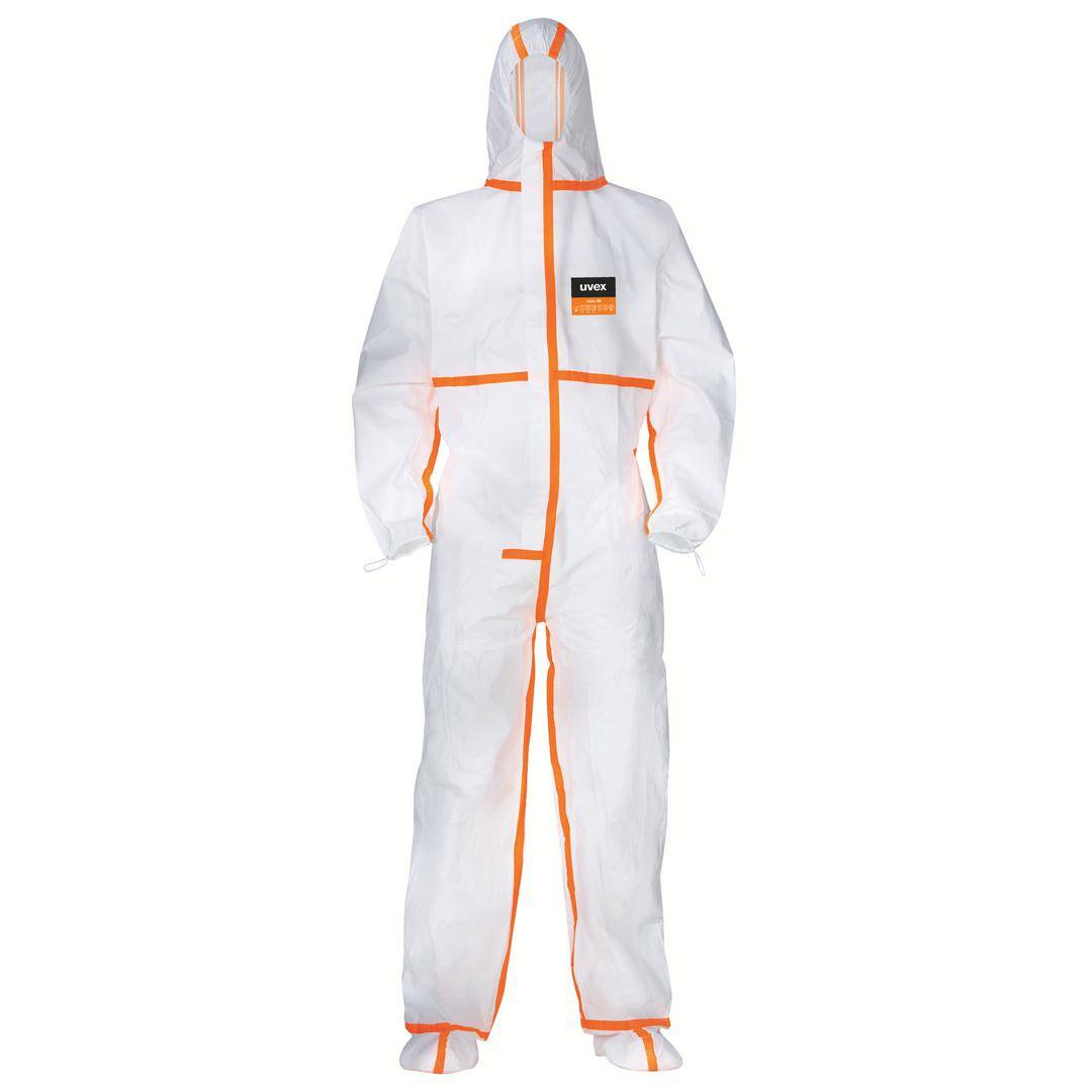 uvex 8909411 Tuta Uvex Disposable Coveralls Taglia: L Bianco