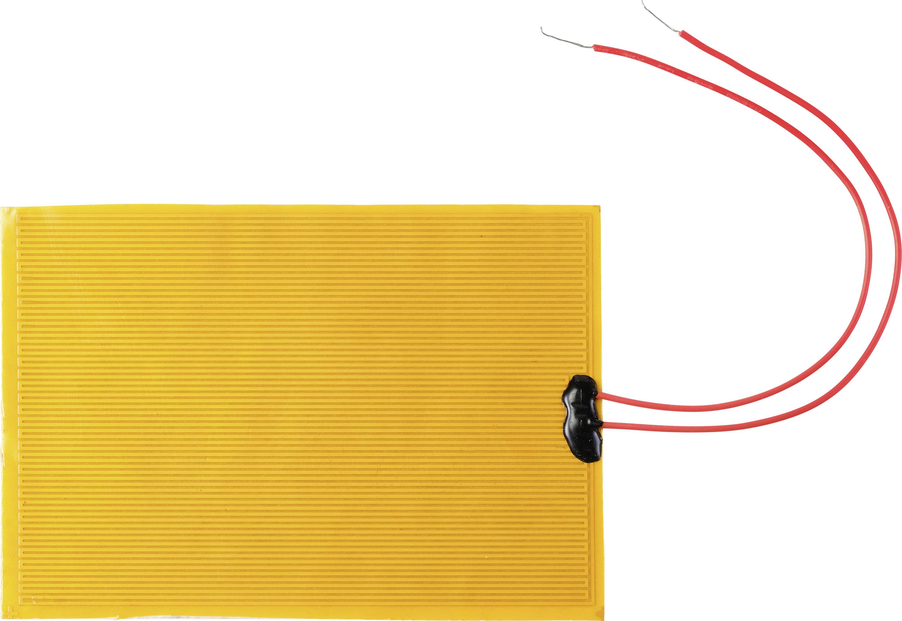 TRU COMPONENTS Polyester Verwarmingsfolie Zelfklevend 12 V/DC, 12 V/AC 10 W Beschermingsklasse IPX4 (l x b) 110 mm x 77 mm afbeelding