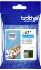 Brother LC-421C atramenty originál náhradný Brother LC-421C zelenomodrá