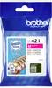Brother Ink LC-421M originál purpurová LC421M