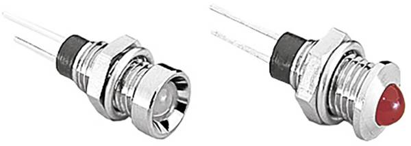 Bulgin DX1118/RD indikačné LED  chróm   2 V