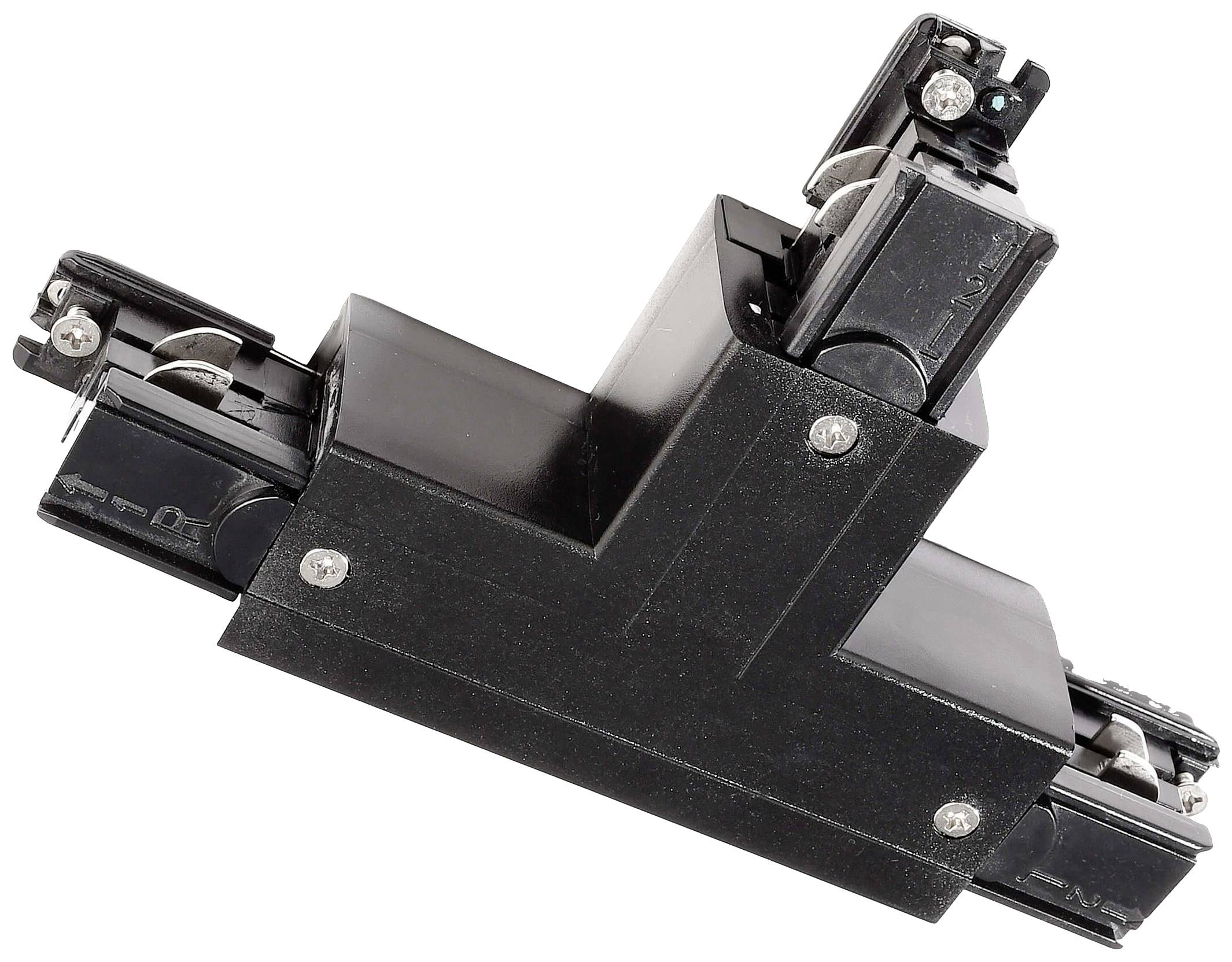 Deko Light 710029 D Line T-Verbinder links-links-rechts mit Wechselmechanik Componente per sistema su binario ad alta tensione Binario conduttore trif