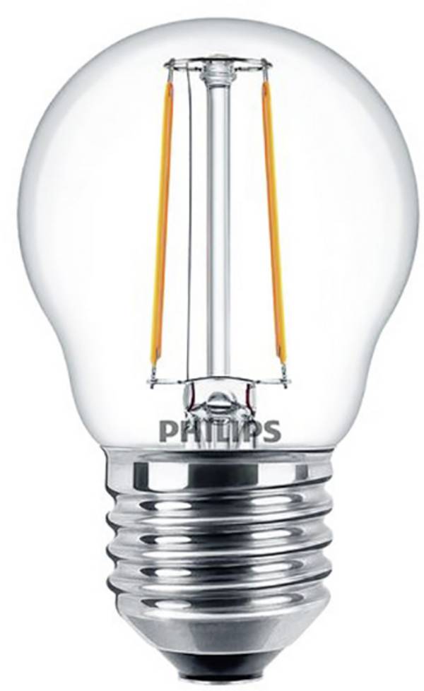 Philips LED 34776200 LED  En.trieda 2021 E (A - G) E27 kvapkový tvar 2 W = 25 W teplá biela (Ø x v) 45 mm x 78 mm vlákno 1 ks