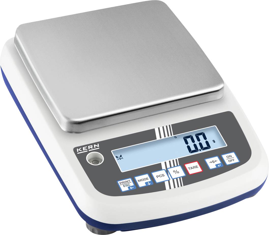 Kern PFB 6000-1 Bilancia da laboratorio Portata max. 6000 g Risoluzione 0.1 g rete elettrica, via alimentatore a spina