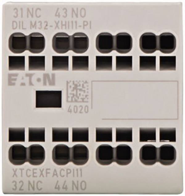 Eaton DILM32-XHI11-PI blok pomocných spínačov 1 spínací, 1 rozpínací 4 A zásuvné Vhodné pre značku (relé): Eaton 1 ks