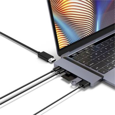 HYPER HD28C-GRAY USB-C® dokovacia stanica Vhodné pre značky: Apple MacBook napájanie USB-C®