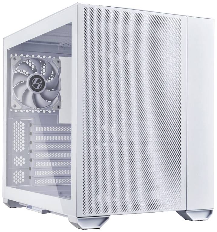 Lian Li O11 AIR MINI WHITE Mini-Tower PC Case da gioco, Contenitore Bianco