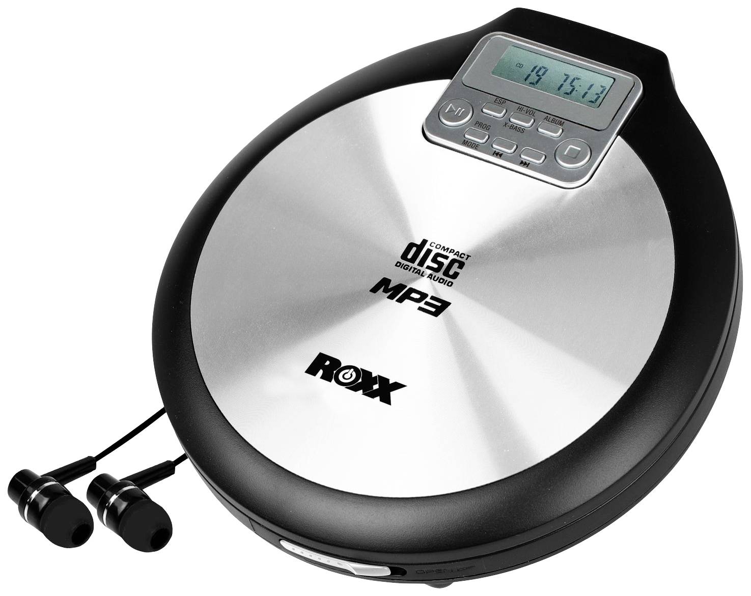 Roxx PCD 600 Lettore CD portatile CD, CD-R, CD-RW, MP3 Nero