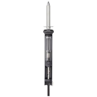 Spájkovačka s čiernou rukoväťou a kovovým hrotom, vhodná na spájkovanie elektroniky a rukodielne práce.