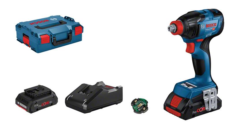 Bosch Professional GDX 18V-210 C 06019J0203 Mutterdragare batteri 18 V Li-Ion inkl. Bluetooth Modul, inkl. 2x batterier, inkl. laddare, inkl. väska