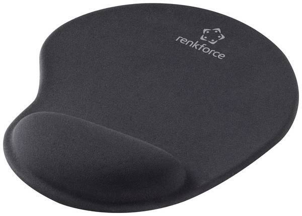 Renkforce  podložka pod myš ergonomická  (š x v x h) 201 x 20 x 233 mm
