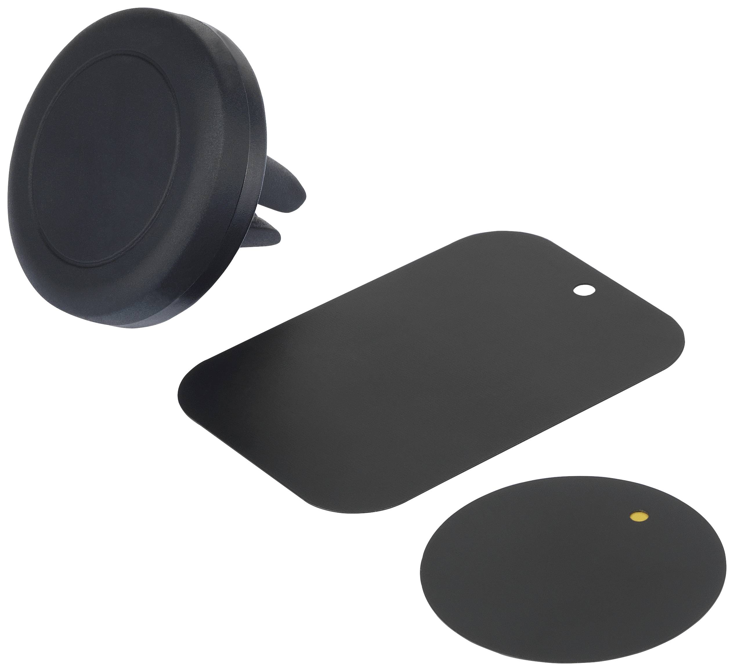 Renkforce RF-5044678 Ventilationsgitter Mobiltelefon-holder til biler Kan drejes 360° , Magnetfastgørelse