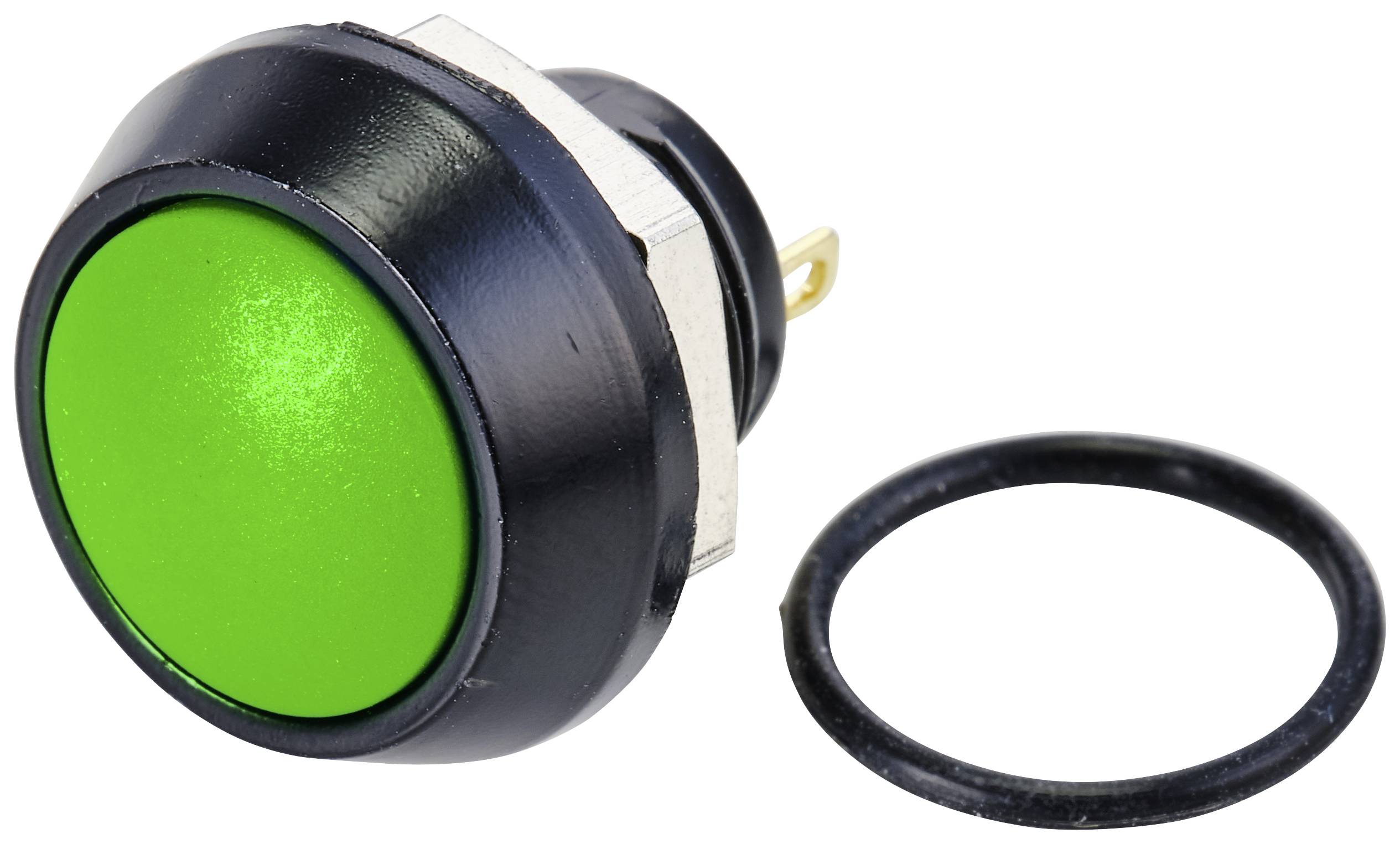 TRU COMPONENTS TC-10091004 GQ12B-10/J/G/A Trykknap 48 V/DC 2 A 1 x Off/(On) Tastende IP65 1 stk