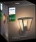 Obal svetelného telesa Philips Hue, zobrazuje čiernu vonkajšiu lampu s viditeľnou žiarovkou; určené pre individuálne vonkajšie osvetlenie.