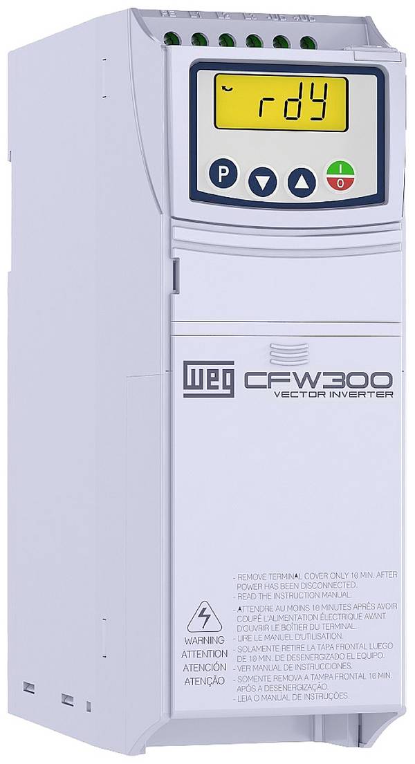 WEG menič frekvencie CFW300 B 08P2 T4 4 kW 3fázový 380 V, 480 V