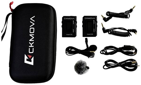 CKMOVA Vocal X V1 nasadzovací rečnícky mikrofón Druh prenosu:bezdrôtový, bezdrôtový vr. svorky