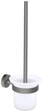 tesa MOON GREY súprava kefa na WC lepidlo  kov