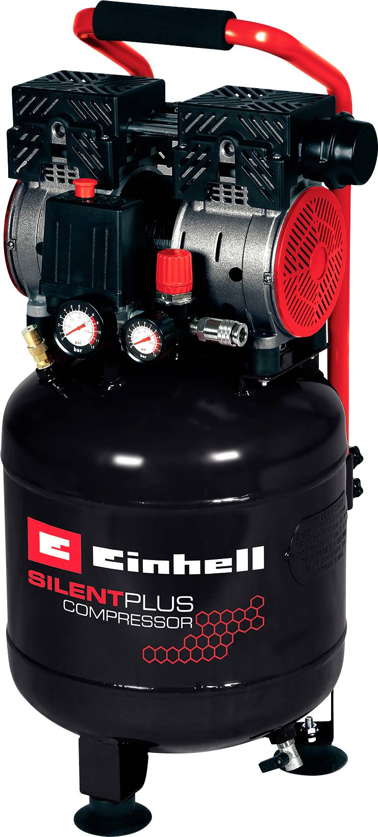 Einhell Compressore Kompressor TE-AC 135/24 Silent Plus 24 l