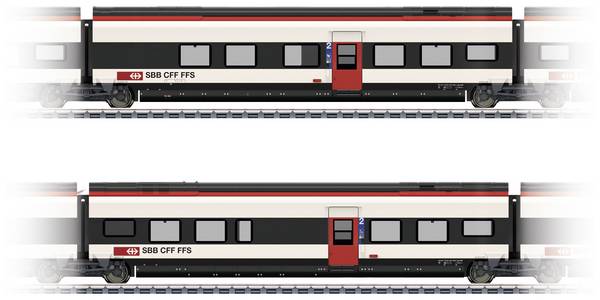 Märklin 43461 H0 doplnková sada 1 pre Giruno zo SBB B(B11) 2. trieda a C(B10) 2. trieda