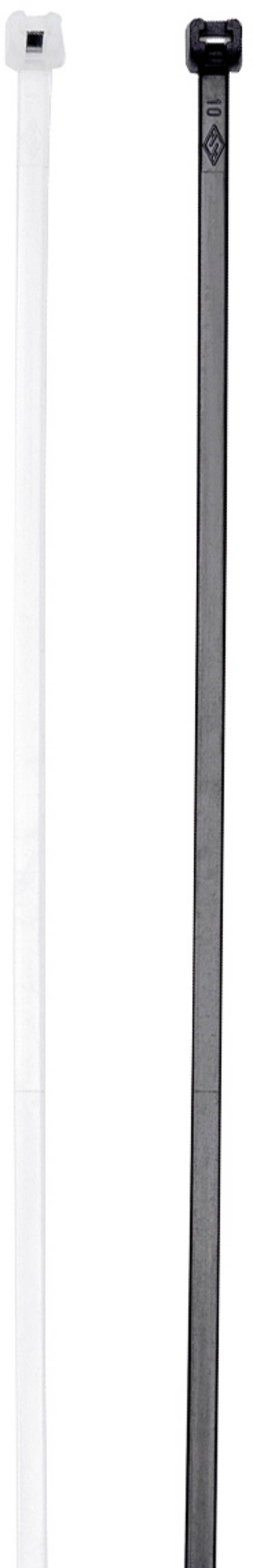 Cimco 181741, Cimco Werkzeuge, sťahovacie pásky, 3.50 mm, 280 mm, čierna, odolné voči UV žiareniu, flexibilné, 100 ks