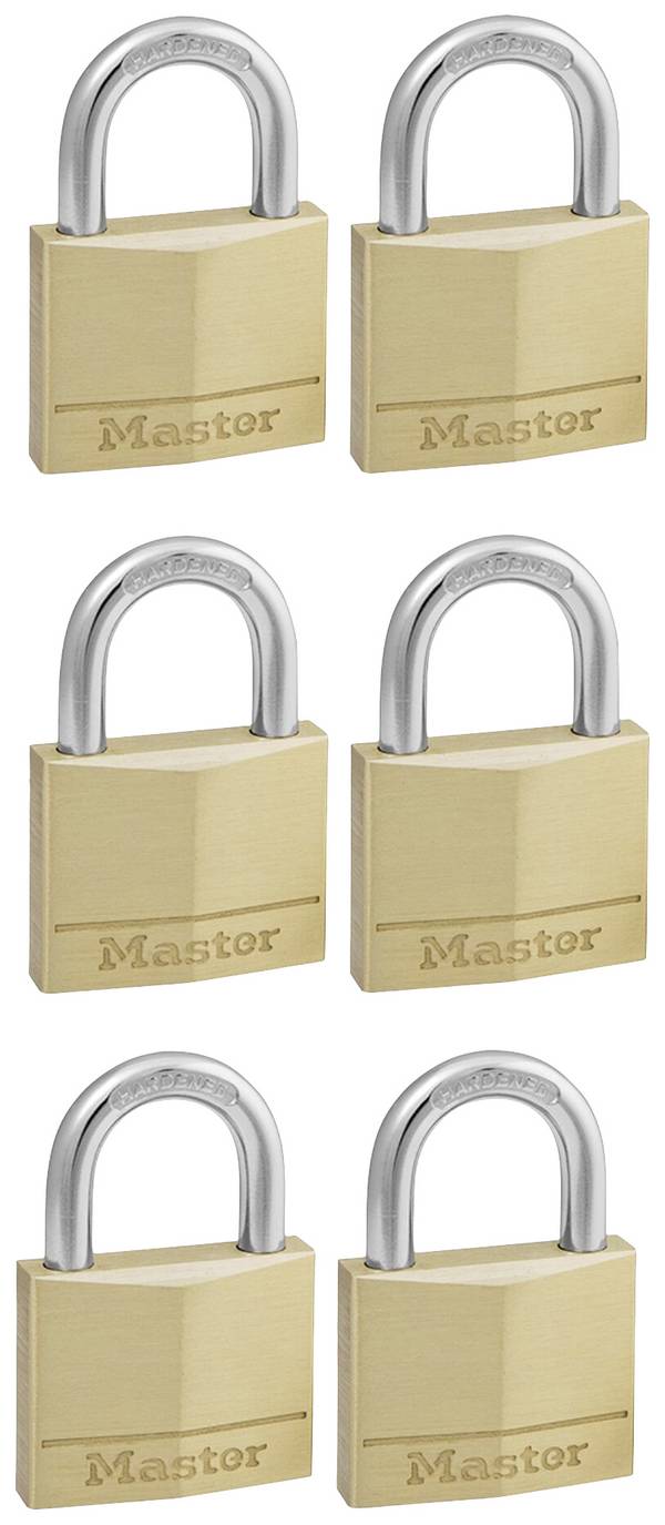 <br>  Master Lock<br>  P22214<br>  visiaci zámok<br>  40 mm<br>  zámky s rovnakým kľúčom<br>  <br>  <br>  zlatá, strieborná<br>  na kľúč<br>