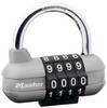 Master Lock P22164 visiaci zámok 64 mm zámky s rovnakým kľúčom strieborná, čierna na heslo